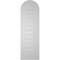 Ekena Millwork Round Top Surface Mount PVC Gable Vent: Functional, w/ 3-1/2"W x 1"P Standard Frame, 12"W x 38"H GVPRT12X3801SF - alternate 4